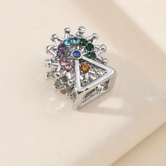 New - Jeweled Ferris Wheel Charm - Picture 1 of 8